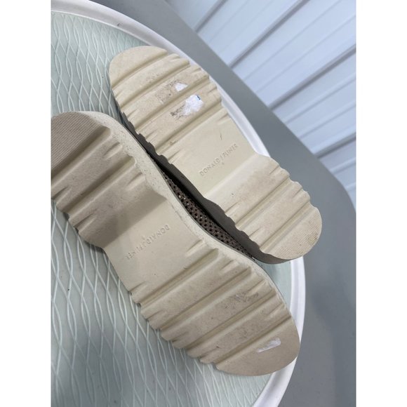 Donald J. Pliner Conni Perforated Oxfords Womens 6 Glitter Studded Suede Tan - Picture 8 of 9